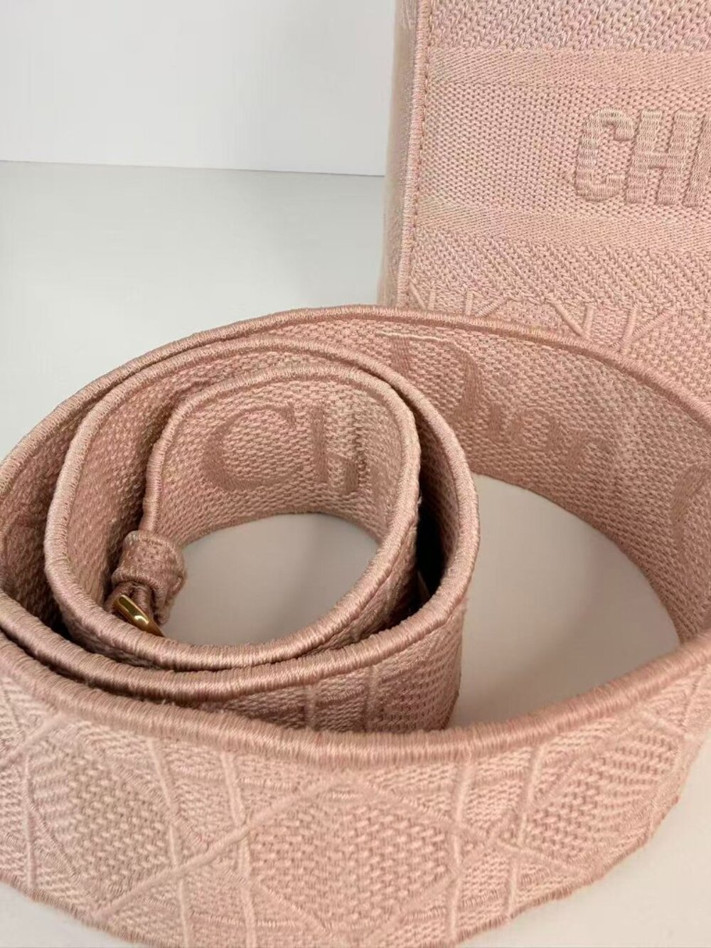 Dior Medium Lady D-Lite Pink Cannage Embroidered Top Handle Shoulder Bag - Picture 11 of 13